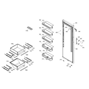 Joint de Porte à Clipser pour Réfrigérateur LIEBHERR