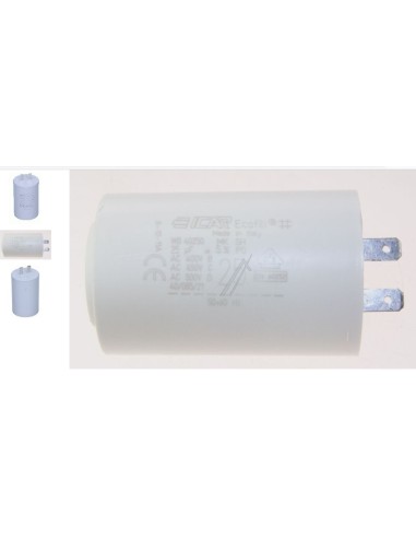 Condensateur 25UF L73MM D 44.5MM pour Compresseur BLACK DECKER