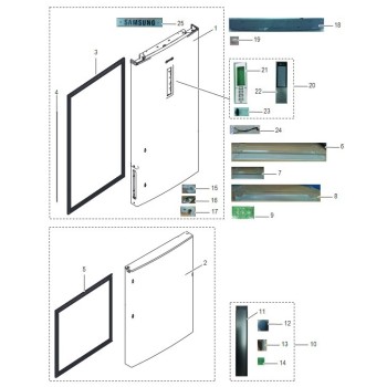 Balconnet Bouteille pour Réfrigérateur Samsung