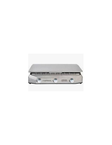 PLANCHA GAZ A POSER MASTER 3 LX - 73x40 cm - Plaque fonte émaillée + housse
