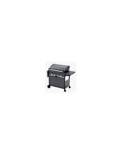 Barbecue GAZ SELECT 4 EXS - Grille + plancha réversible fonte - Réchaud latéral