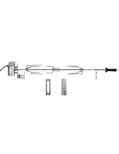BROCHE AVEC MOTEUR TOURNE-BROCHE 230V pour Barbecue Campingaz