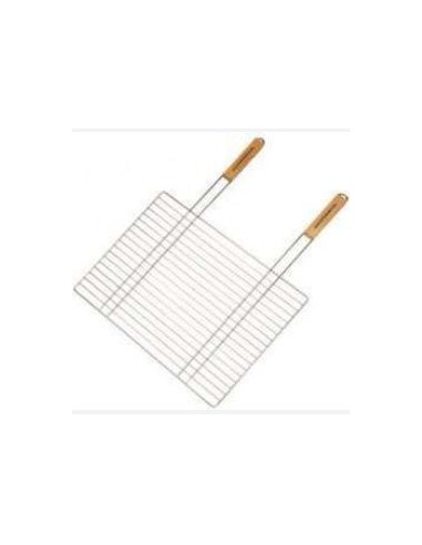 GRILLE RECTANGULAIRE SIMPLE 60 *40.Double manche  pour Barbecue Campingaz