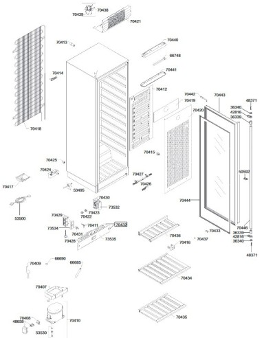 Carte de Controle, Façade pour Cave à Vin SMEG 