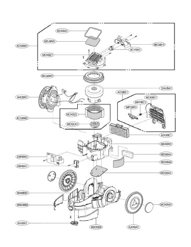 Filtre pour Aspirateur LG
