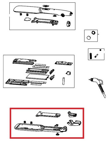 Boitier Inférieur pour Lisseur ROWENTA