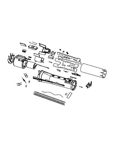 Moteur + Résistance + Hélice pour Brosse Chauffante ROWENTA