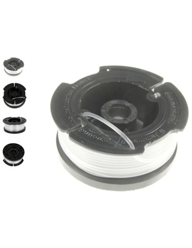 Bobine & Fil Debroussailleuse  1,5 mm x10 m pour Coupe Bordures BLACK + DECKER