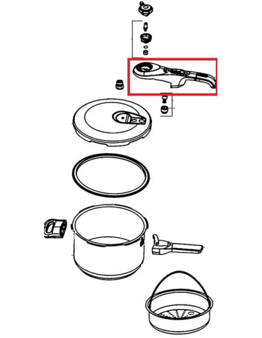 Poignée Couvercle pour Cocotte Secure 5 neo 3L TEFAL