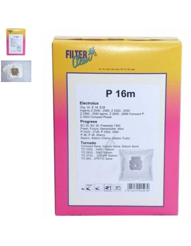 Sac Aspirateur Microfibre x4 +4 Filtres pour Aspirateur Traineau TORNADO