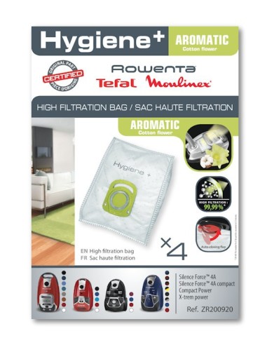 Sac Hygiéne Aromatic pour Aspirateur Silence Force Rowenta