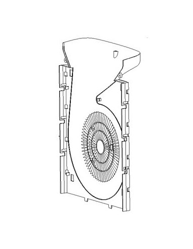Flasque Intermédiaire Arriére pour Purificateur d'Air NANOCAPTUR ROWENTA