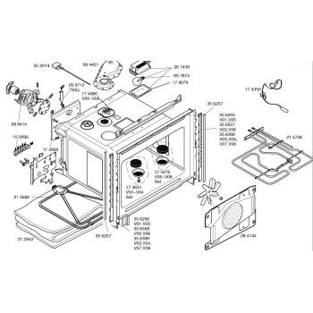 Résistance de Sole pour Four BOSCH SIEMENS 