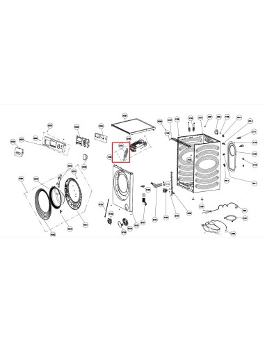 Durite Boite Cuve pour Lave Linge CONTINENTAL