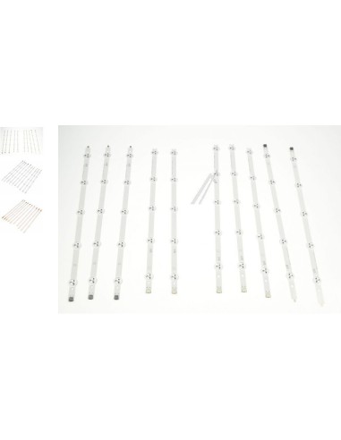 Kit Barre Led  Pour Dalle 55" 4B1 + 4B2 pour Téléviseur LG