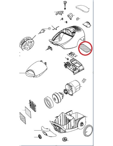 Filtre Mousse Moteur pour Aspirateur  ROWENTA