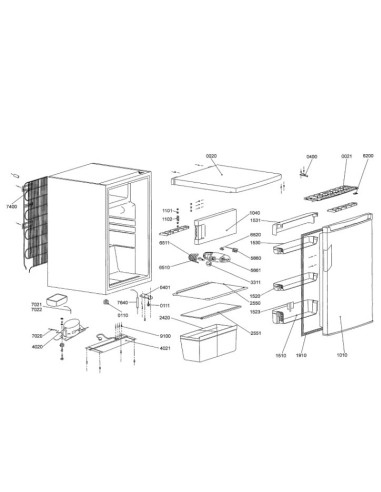 Couvercle Crisper pour Réfrigérateur WHIRLPOOL
