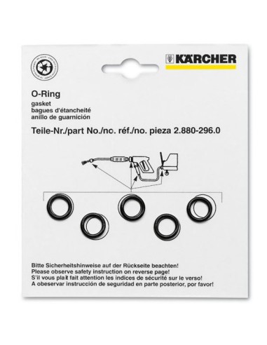 Kit de 5 joints d'Etanchéité pour Nettoyeur Haute Pression Kärcher