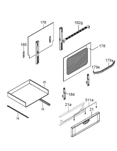 Vitre Exterieur de Four pour Four Rosieres