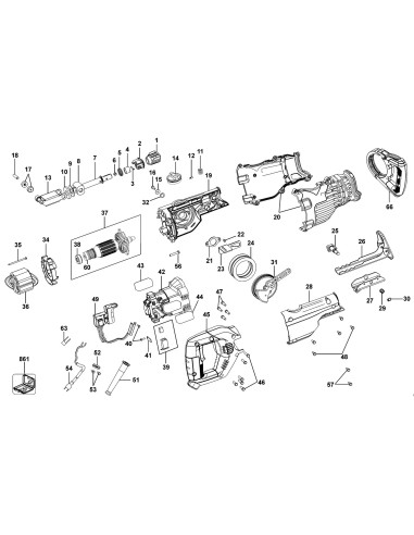 Ensemble Moteur Ancre pour Rabot BLACK & DECKER