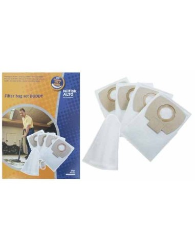 Sacs polyester  + filtre à eau pour Aspirateur Eau et Poussière Buddy 15 / 18 Nilfisk