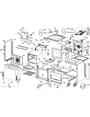 Vitre Intérieur pour Cuisiniére AMICA