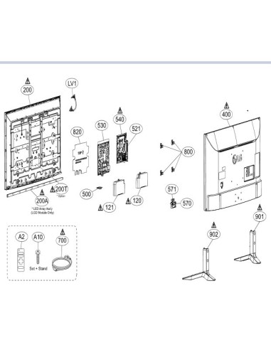 Bande LED pour Téléviseur LG