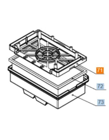 Porte-filtre plat pour Aspirateur KARCHER