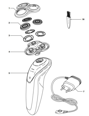 Supports de Tête Rasoirs pour Rasoir PHILIPS