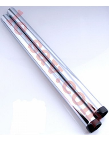 Tubes en acier chromé (50,5cm x 2) - Saltix