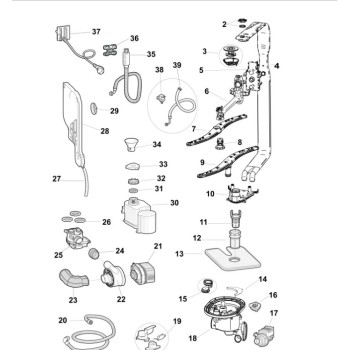 Bloc de Chauffe + Joint pour Lave Vaisselle HOTPOINT