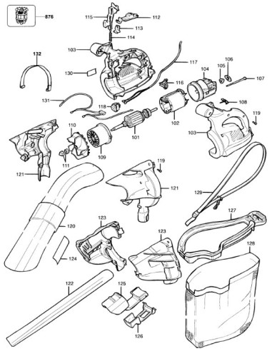 Turbine pour Souffleur Black & Decker