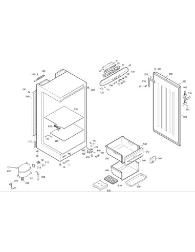 Platine Integrale pour Congelateur LIEBHERR