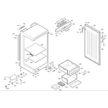 Platine Integrale pour Congelateur LIEBHERR