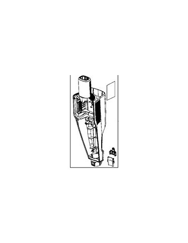 Demi Boitier Arriere Noir pour Aspirateur XCOMBO ROWENTA