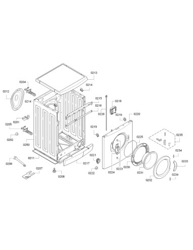 Cadre de Hublot pour Machine à Laver BOSCH