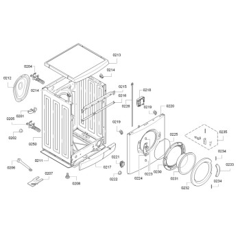 Cadre de Hublot pour Machine à Laver BOSCH