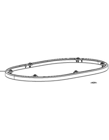 Enjoliveur Socle Gris pour Robot Multifonction Companion Moulinex