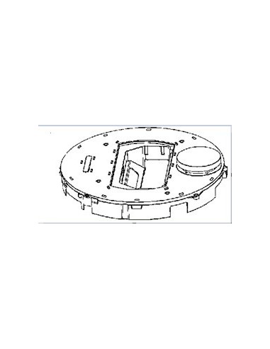 Demi Boitier Superieur Noir pour Aspirateur Robot X-PLORER SERIE 75 ROWENTA