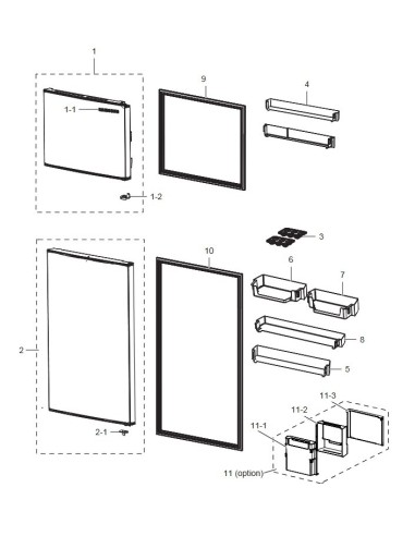 Joint de Porte Refrigerateur pour Refrigerateur SAMSUNG