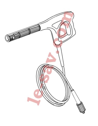 Poignée + flexible 6m - C120.1 / E130.1 (X-TRA) / E140.1 (X-TRA)