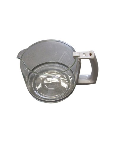 Verseuse 10 Tasses Blanche en Verre pour Cafetière Krups