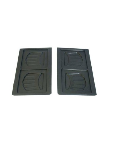 Plaque Croque-Monsieur X 2 pour Gaufrier / Croque-Monsieur Snack'N Clean Tefal