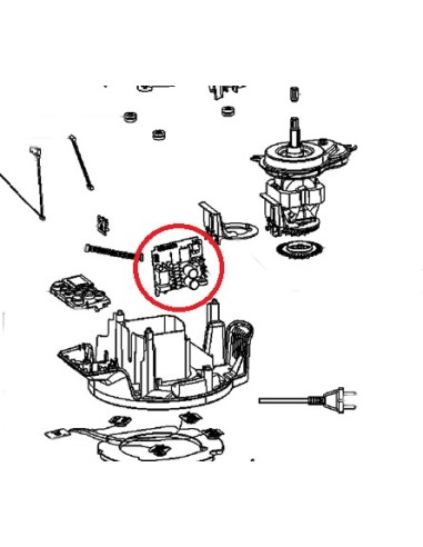 Carte Electronique d'Alimentation pour Robot Prep Expert Série 8000 Krups