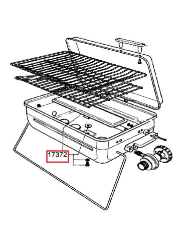 Bruleur Tole pour barbecue Gril 470 & Gril 470-2 Campingaz