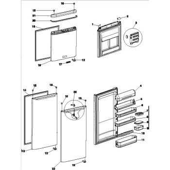 Joint de Porte 554X1147 pour Réfrigérateur Ariston