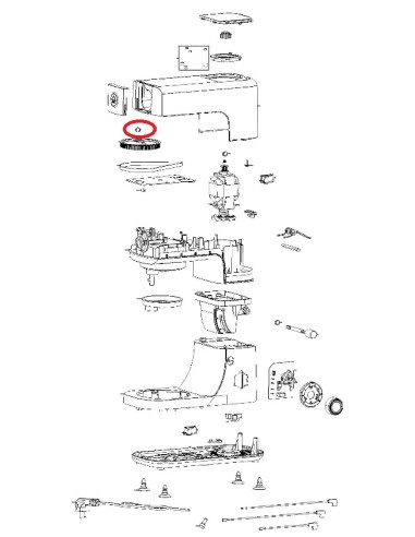 Rondelle Attache pour KITCHEN MACHINE MASTERCHEF ESSENTIAL 4.8L MOULINEX