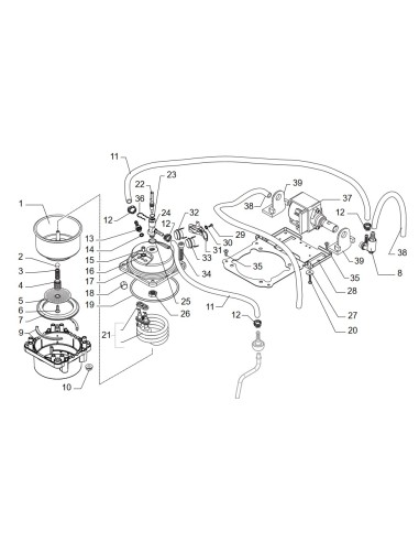 Joint a la Valve pour Cafetière SIN026X Saeco
