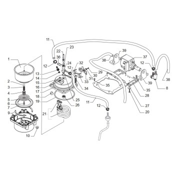 Joint a la Valve pour Cafetière SIN026X Saeco