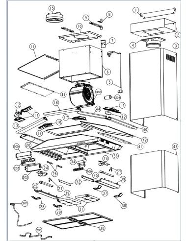 Carte Electronique pour Hotte Roblin